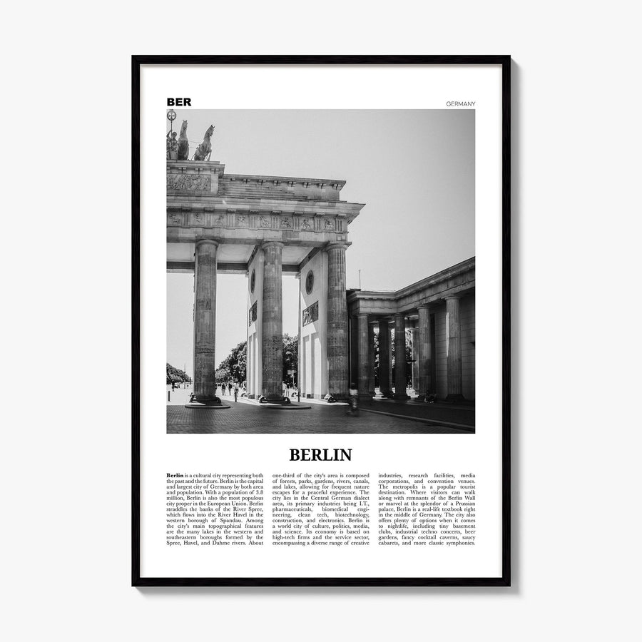 Berlin Newspaper No 1 Poster, framed poster mockup