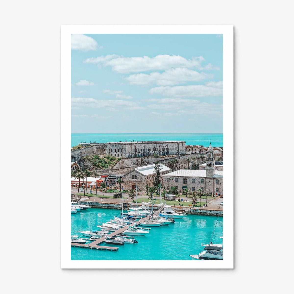Bermuda Photo Poster, print only (unframed), white border