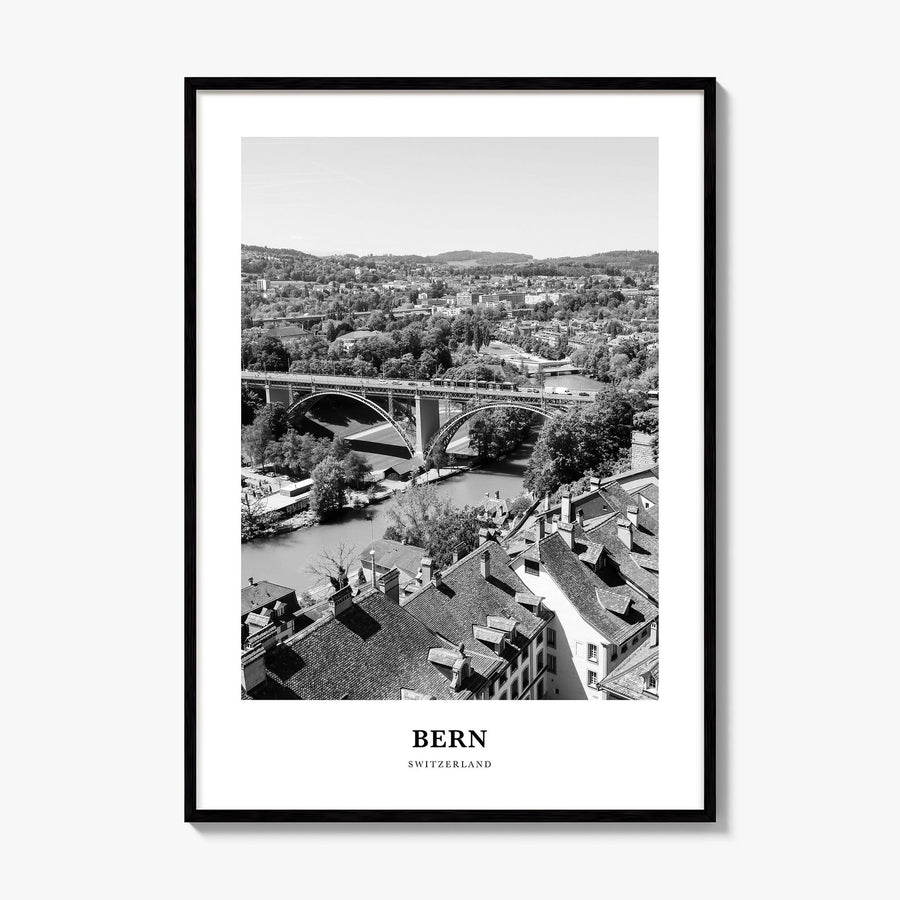 Bern Classic Poster, framed poster mockup