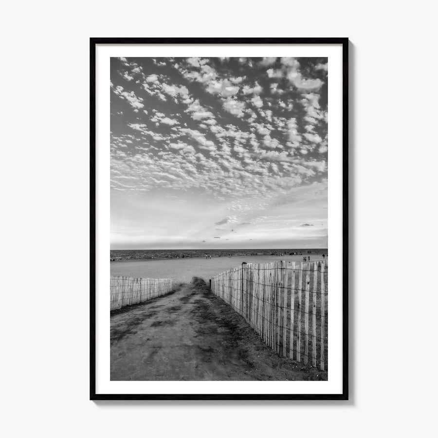 Bethany Beach Photo Poster, framed poster mockup, white border