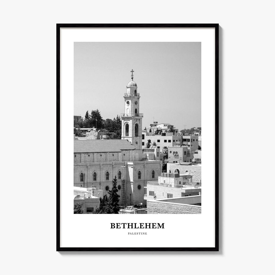 Bethlehem, Palestine Classic Poster, framed poster mockup