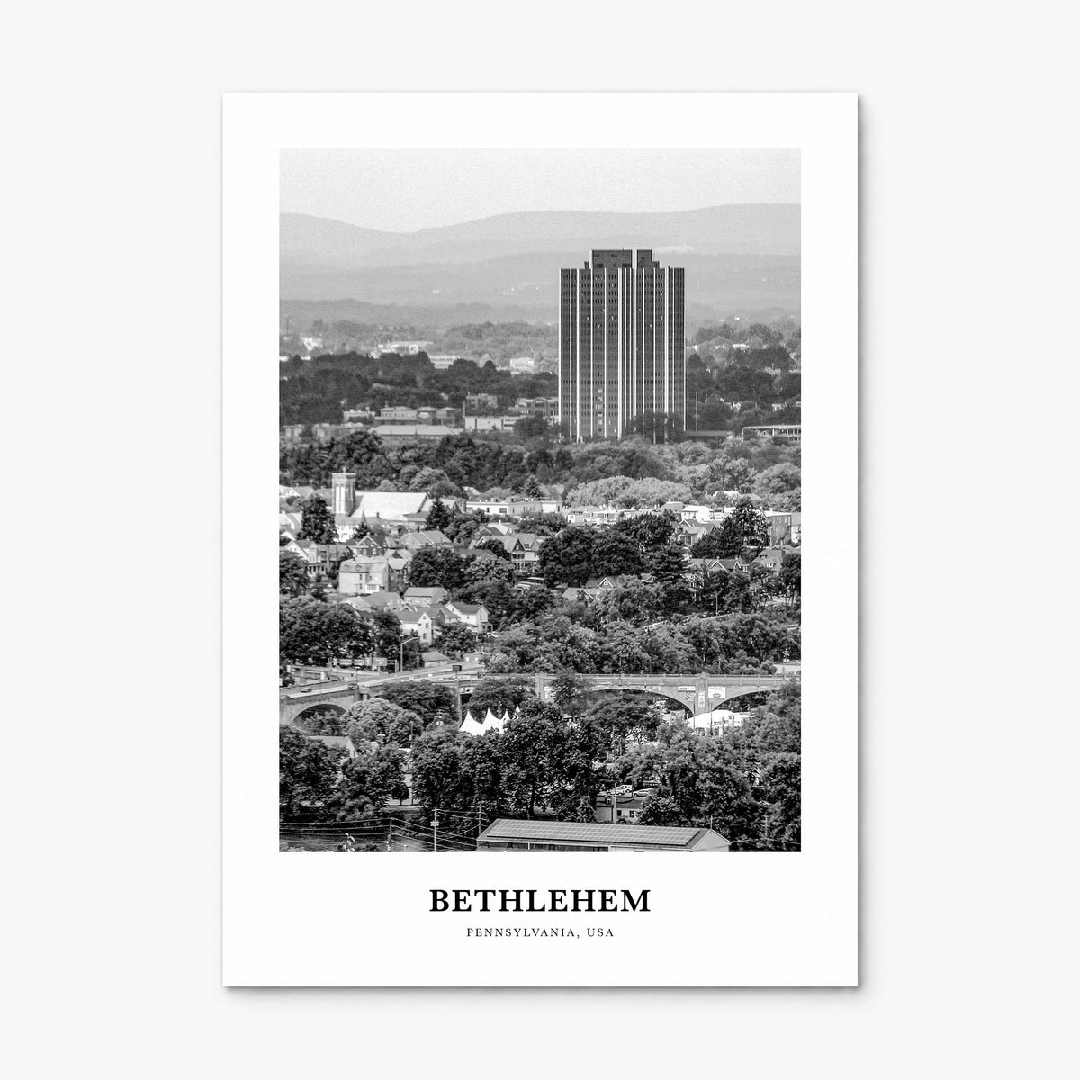 Bethlehem, Pennsylvania Classic Poster, print only (unframed)