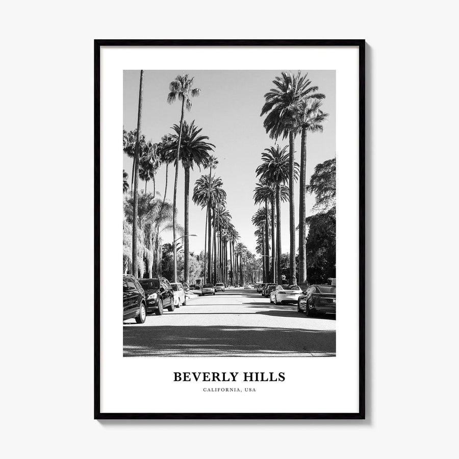 Beverly Hills Classic Poster, framed poster mockup