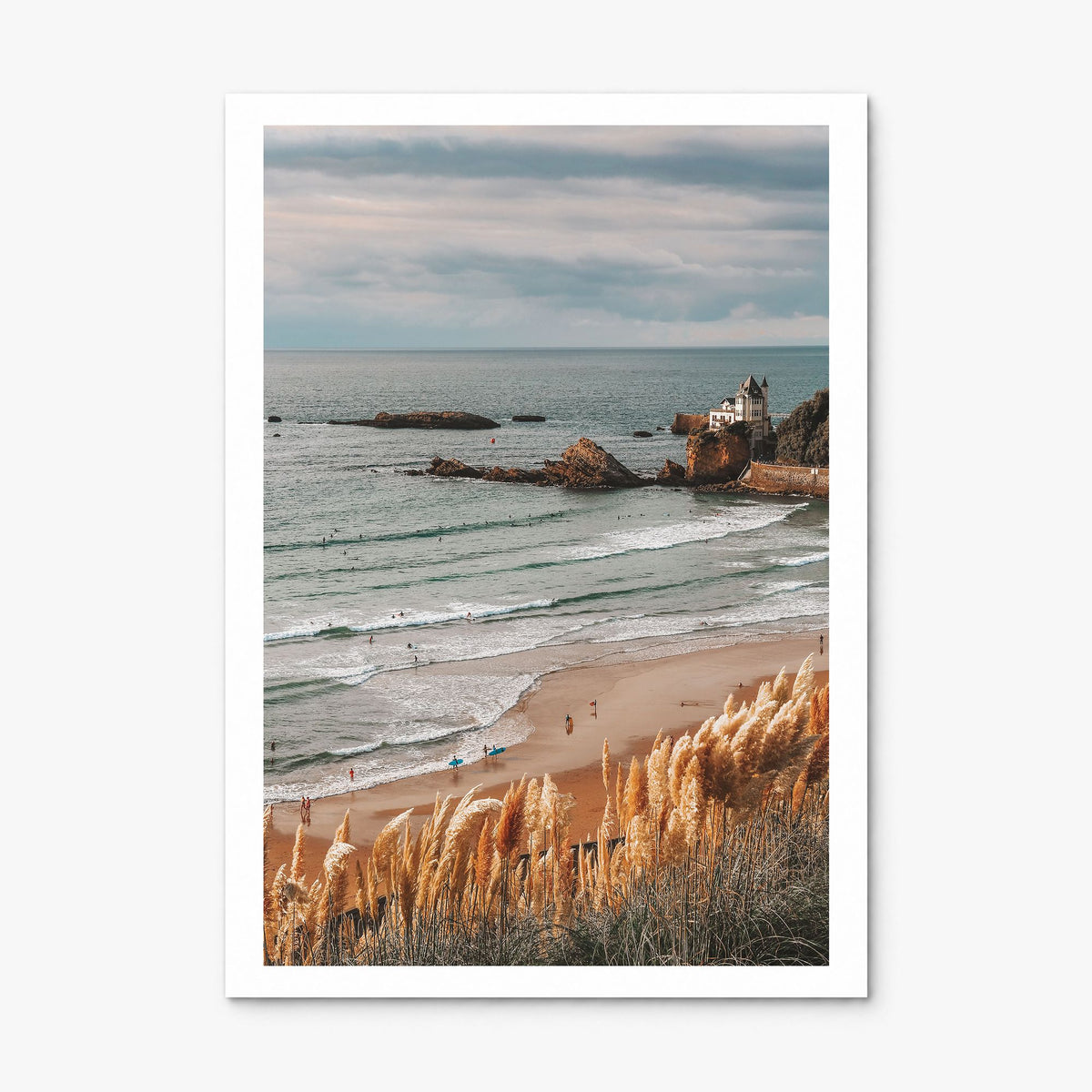 Biarritz Photo Poster, print only (unframed), white border