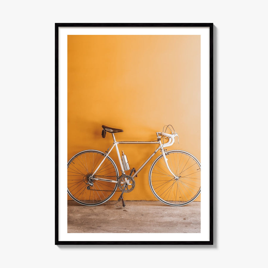 Bicycle Photo No 1 Poster, framed poster mockup, white border