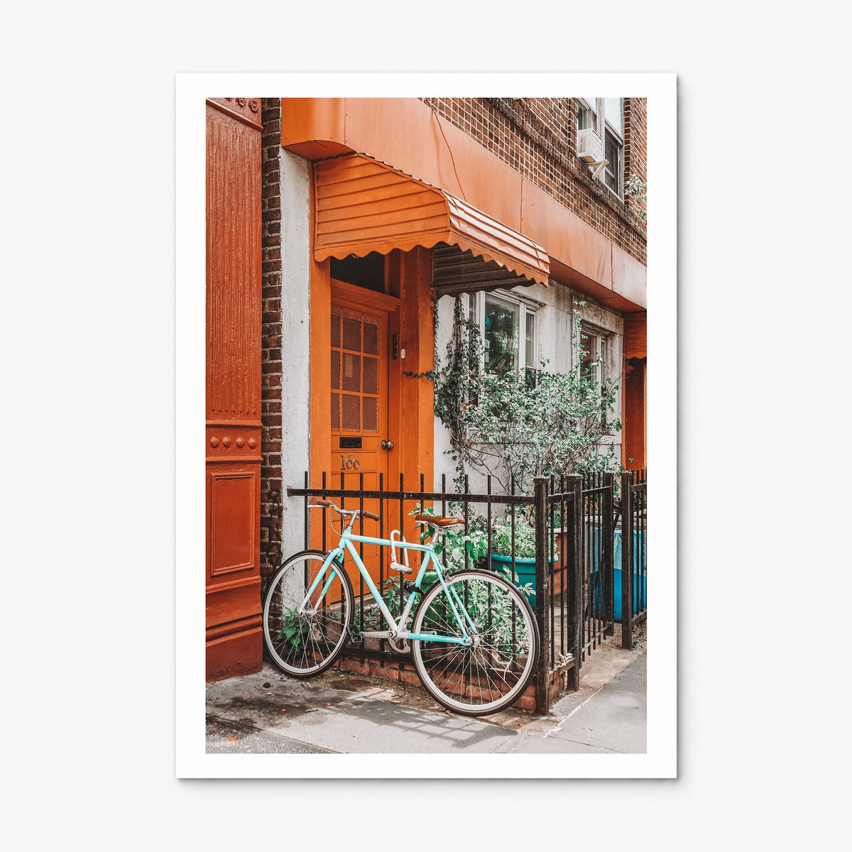 Bicycle Photo No 2 Poster, print only (unframed), white border