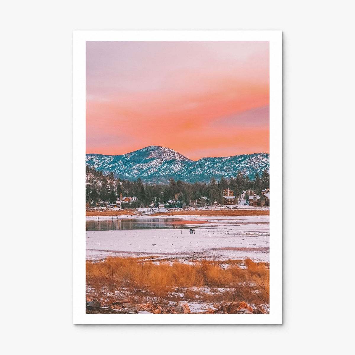 Big Bear Lake Photo No 1 Poster, print only (unframed), white border