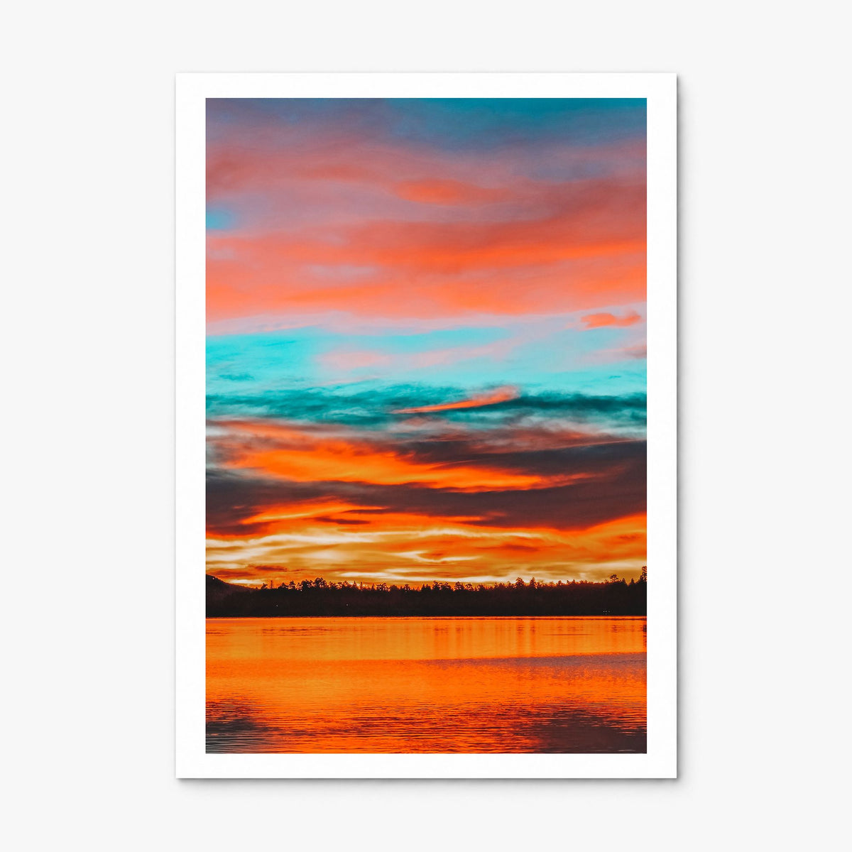 Big Bear Lake Photo No 2 Poster, print only (unframed), white border