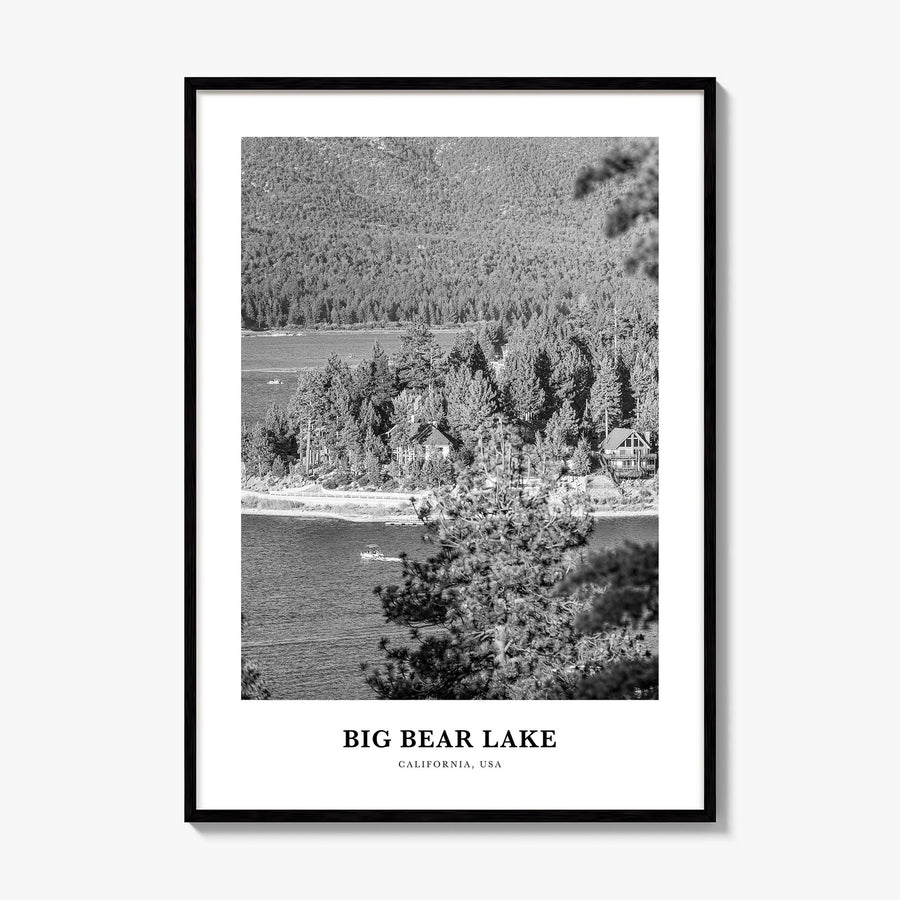 Big Bear Lake Classic No 1 Poster, framed poster mockup
