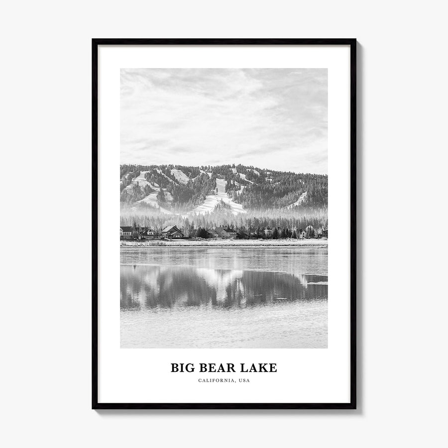 Big Bear Lake Classic No 2 Poster, framed poster mockup