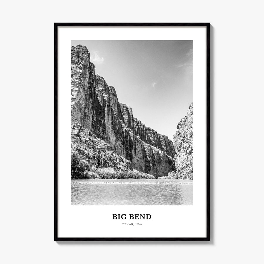 Big Bend National Park Classic Poster, framed poster mockup