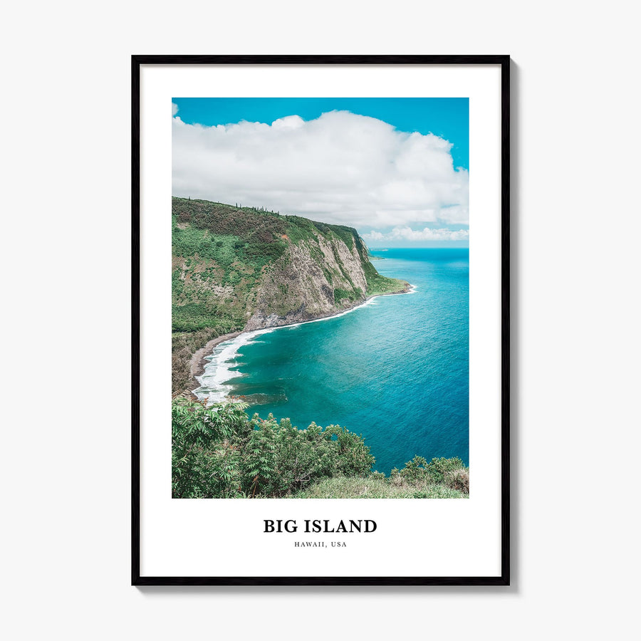 Big Island Classic Poster, framed poster mockup