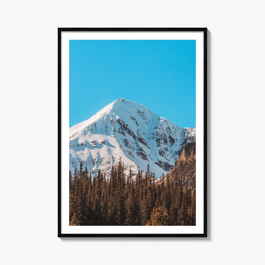 Big Sky no. 1 colorful photo poster of Montana, USA – vertical wall art, unframed print shown in interior mockup