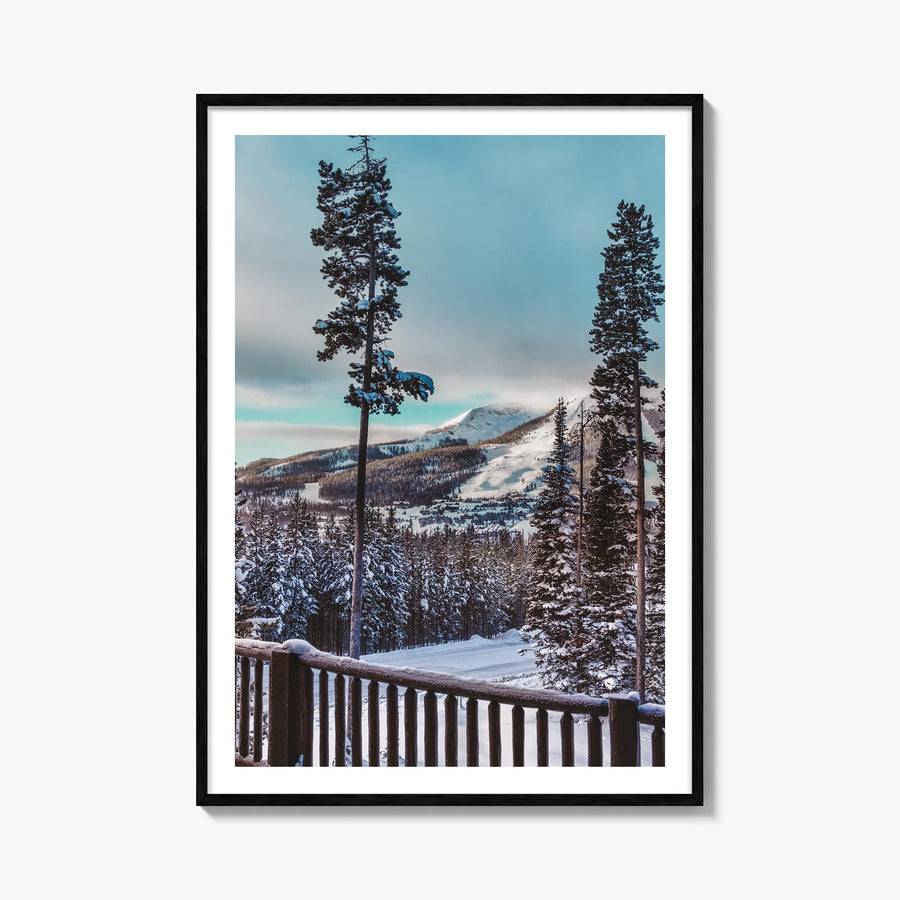 Big Sky no. 3 colorful photo poster of Montana, USA – vertical wall art, unframed print shown in interior mockup