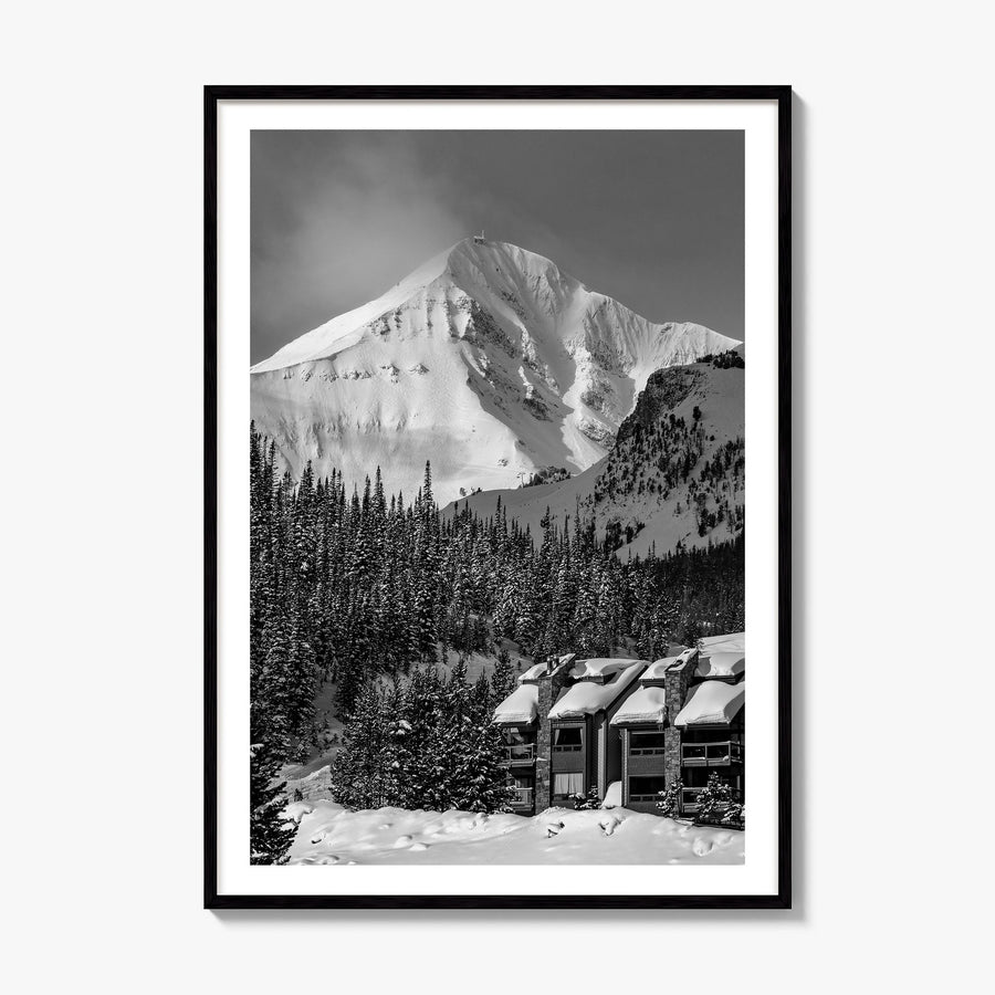 Big Sky Photo No 1 Poster, framed poster mockup, white border