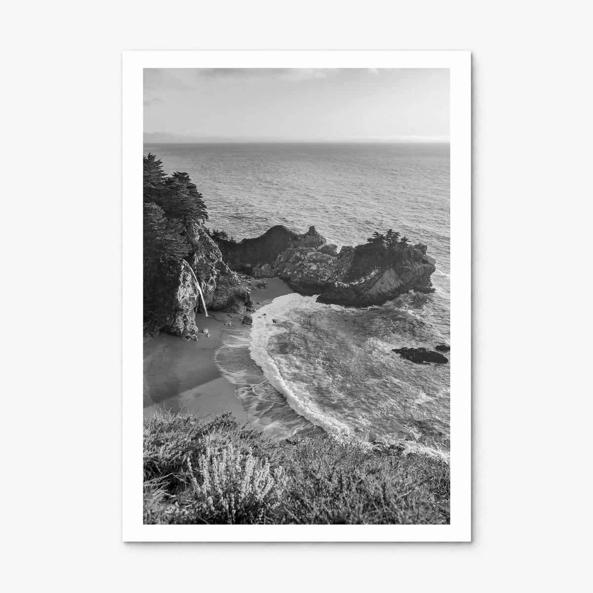 Big Sur Photo No 2 Poster, print only (unframed), white border