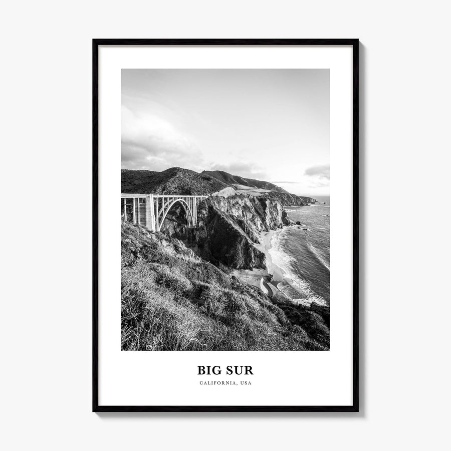 Big Sur Classic No 2 Poster, framed poster mockup