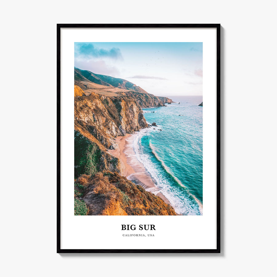 Big Sur Classic No 1 Poster, framed poster mockup