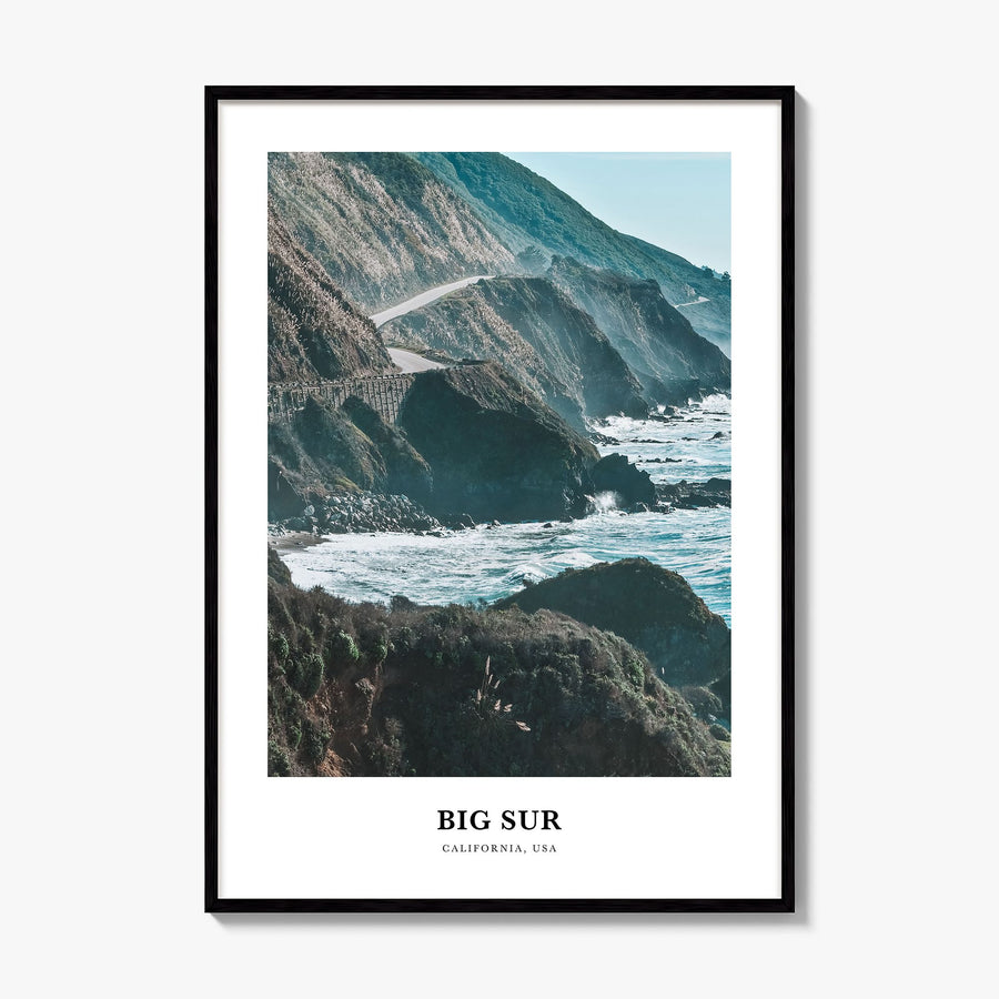 Big Sur Classic No 2 Poster, framed poster mockup