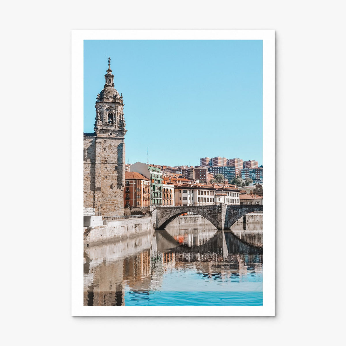 Bilbao Photo Poster, print only (unframed), white border