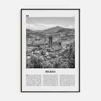 Bilbao Poster None / 8x12 in Nbourhood Travel B&W Poster