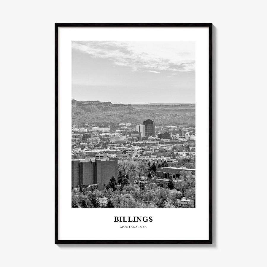 Billings Classic Poster, framed poster mockup