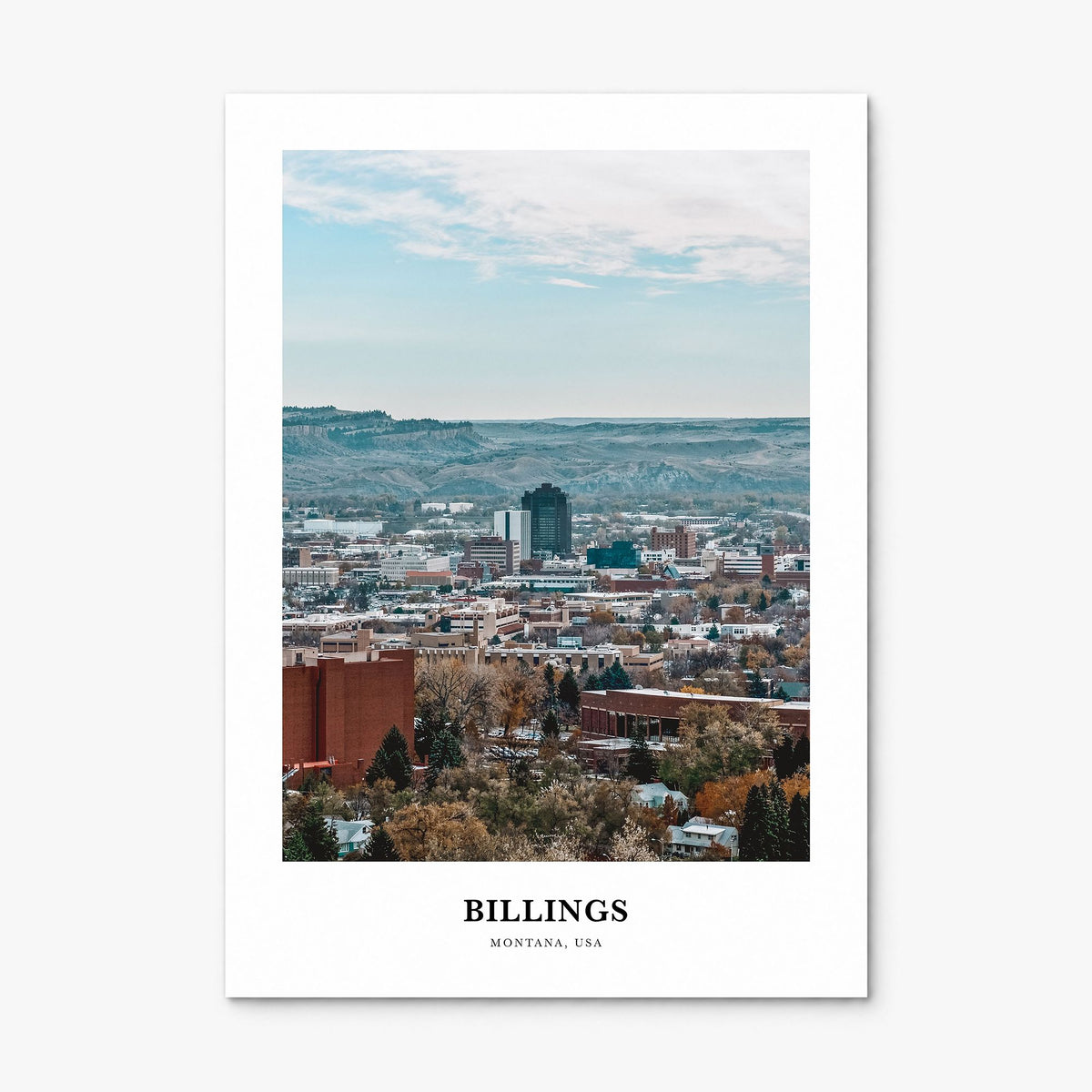 Billings Classic Poster, print only (unframed)