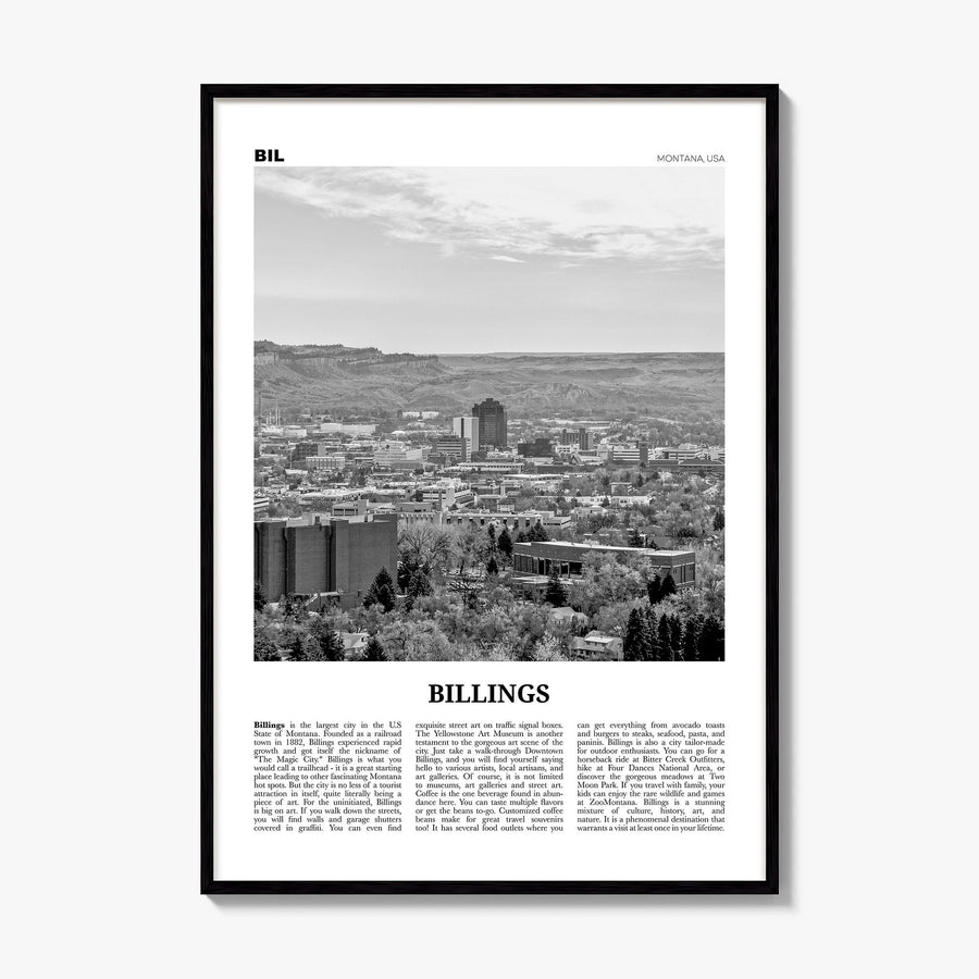 Billings Newspaper Poster, framed poster mockup