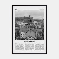 Binghamton Poster None / 8x12 in Nbourhood Travel B&W Poster