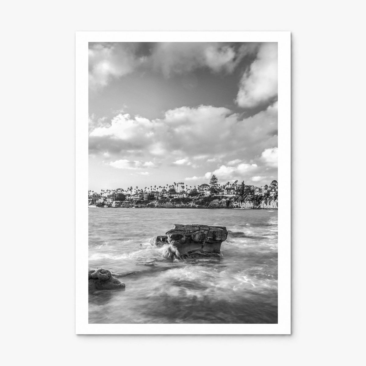 Bird Rock Photo Poster, print only (unframed), white border