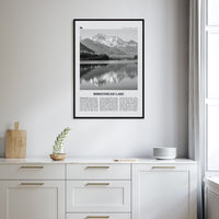 Birkenhead Lake Poster Nbourhood Travel B&W Poster