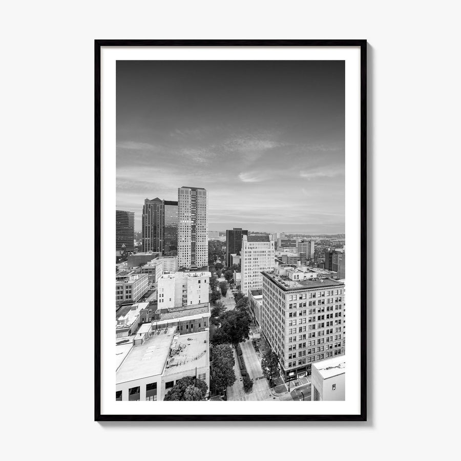Birmingham, Alabama Photo Poster, framed poster mockup, white border