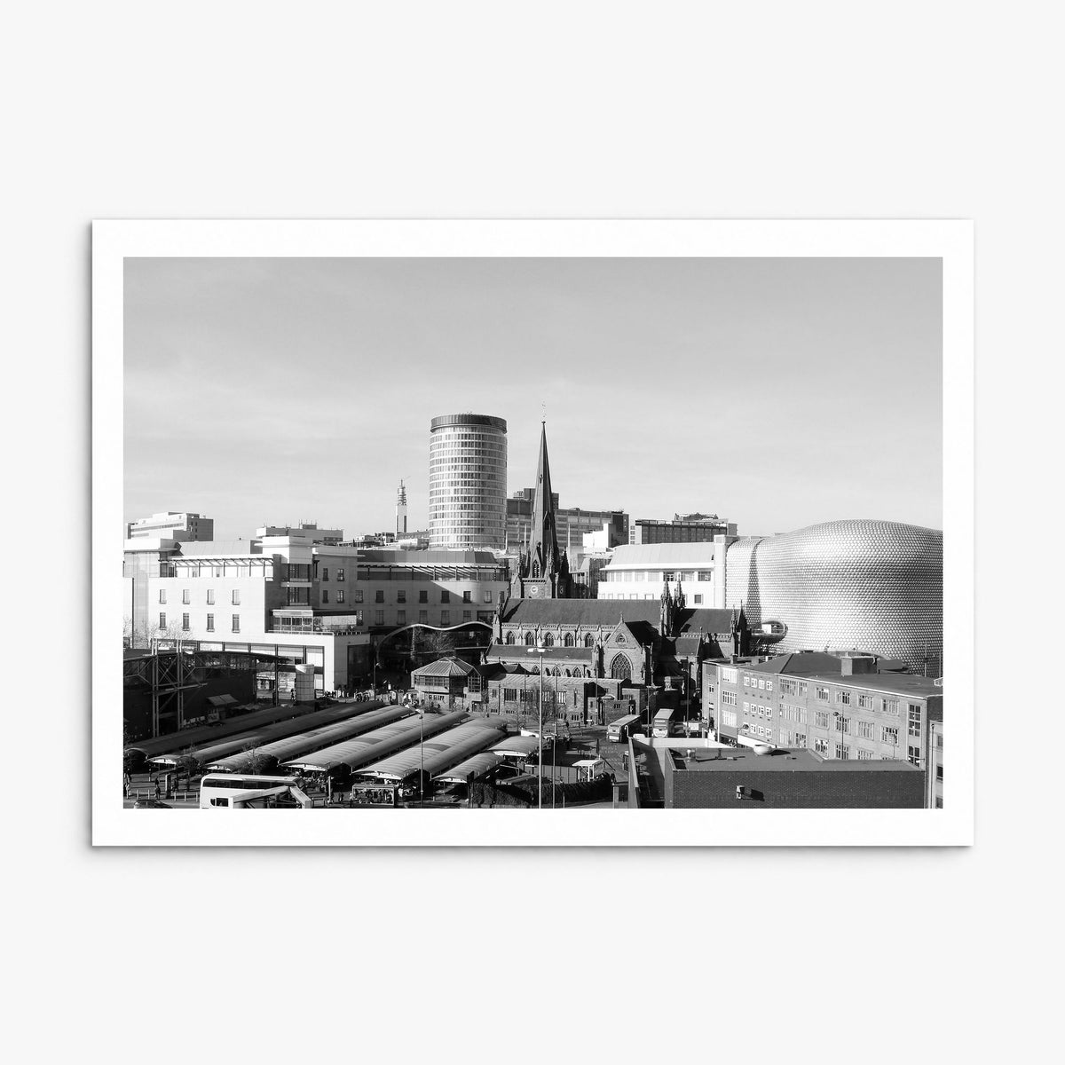 Birmingham, England Photo Poster, print only (unframed), white border