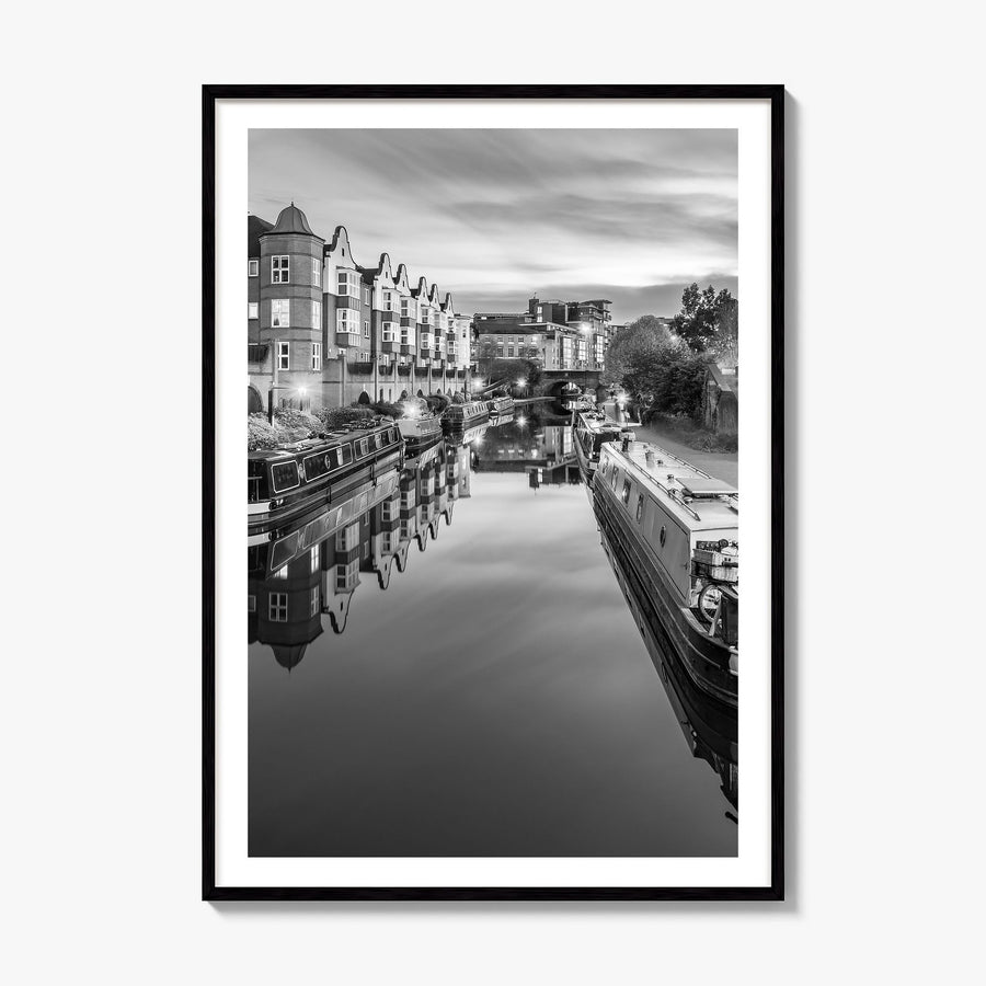 Birmingham, England Photo Poster, framed poster mockup, white border