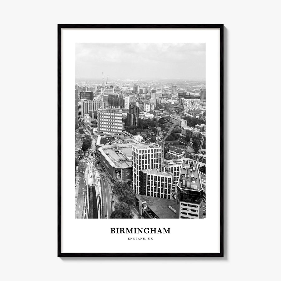 Birmingham, England Classic Poster, framed poster mockup