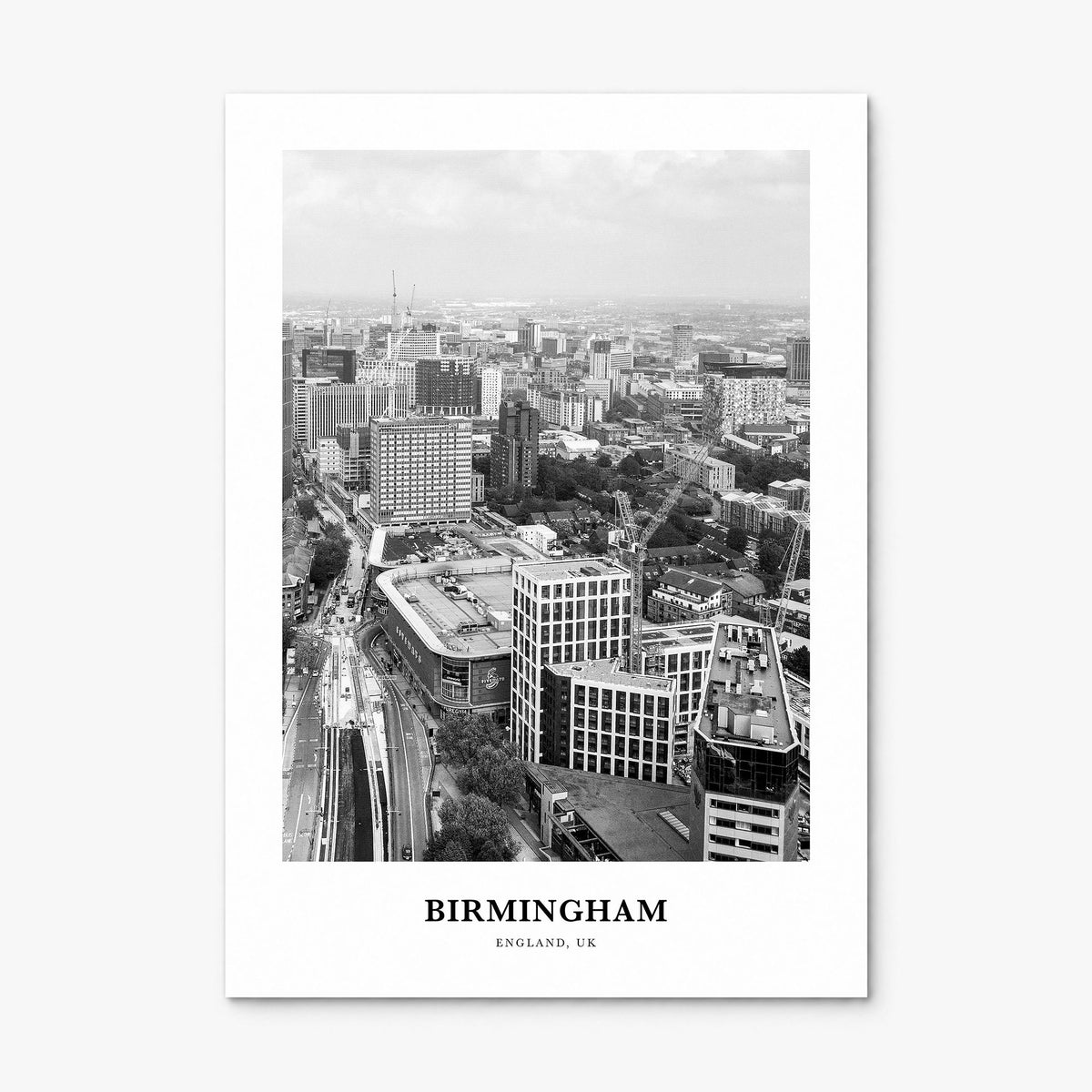 Birmingham, England Classic Poster, print only (unframed)