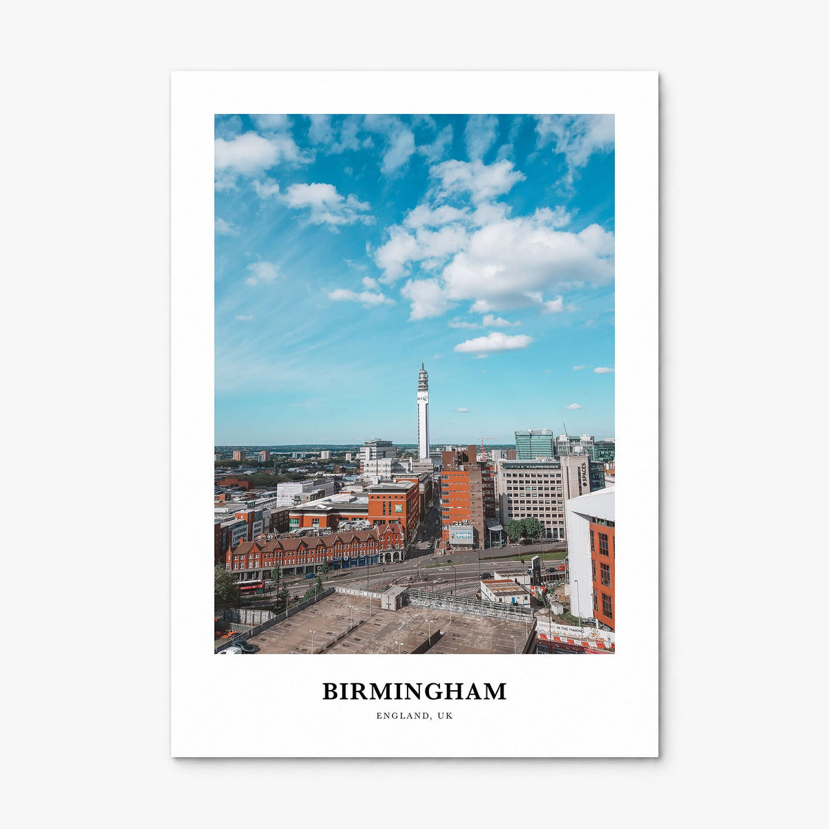 Birmingham, England Classic Poster, print only (unframed)