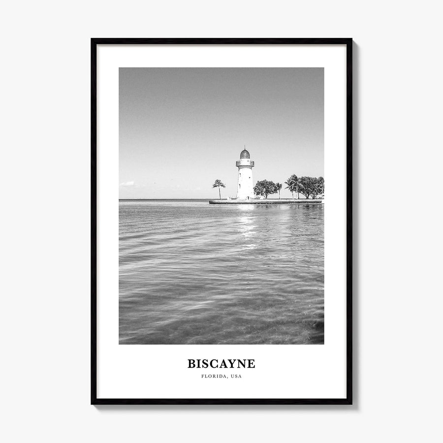 Biscayne National Park Classic Poster, framed poster mockup