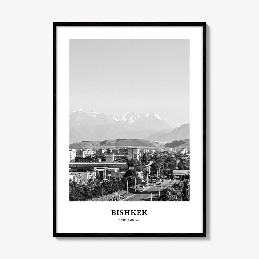 Bishkek Classic Poster, framed poster mockup