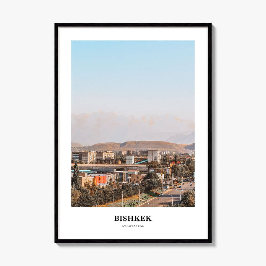 Bishkek Classic Poster, framed poster mockup