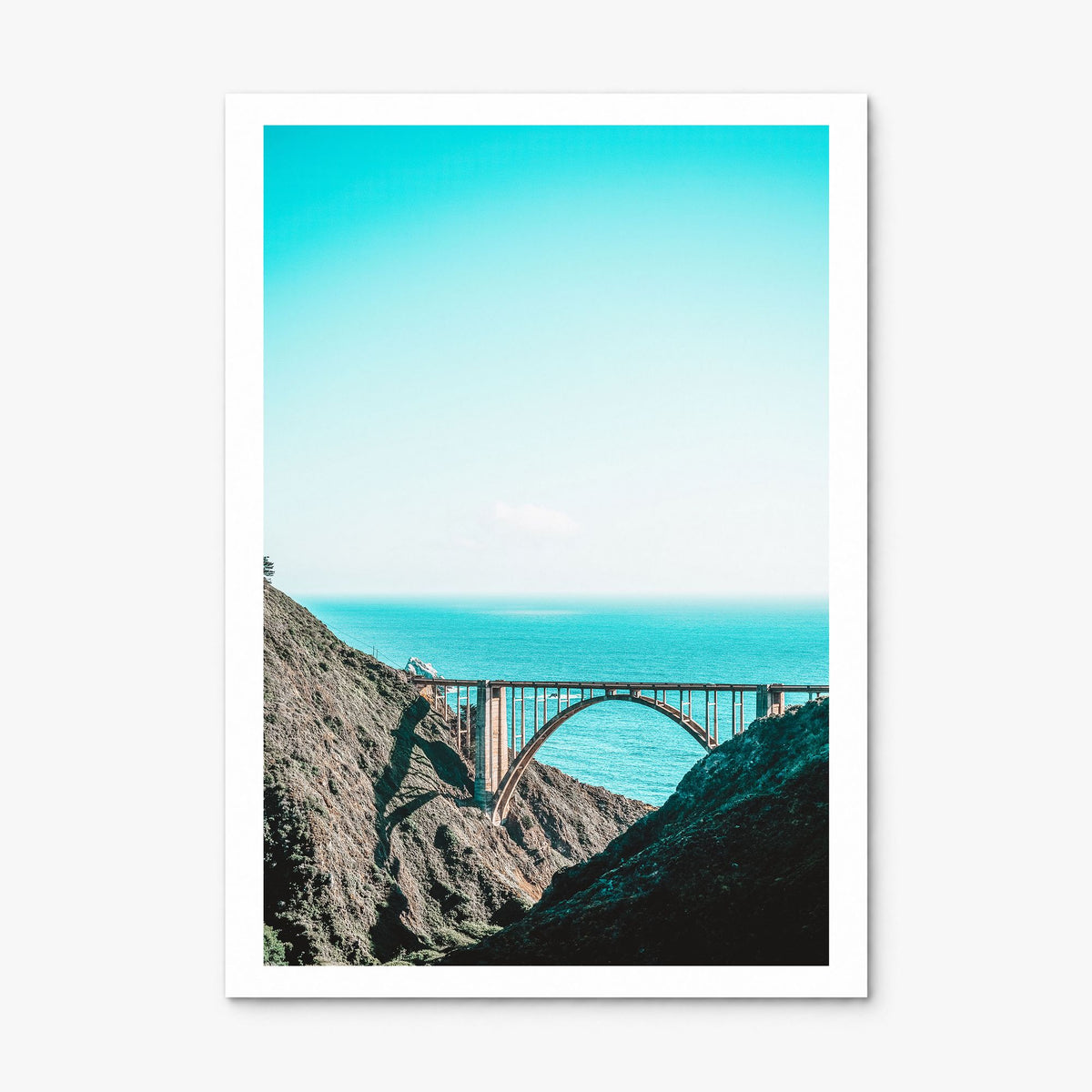 Bixby Creek Bridge Photo No 1 Poster, print only (unframed), white border
