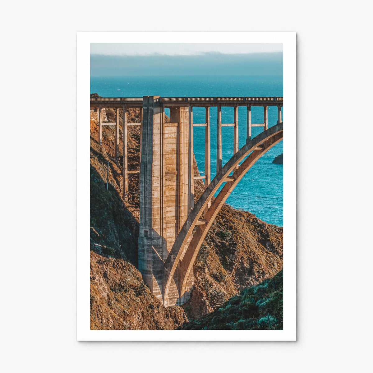 Bixby Creek Bridge Photo No 2 Poster, print only (unframed), white border