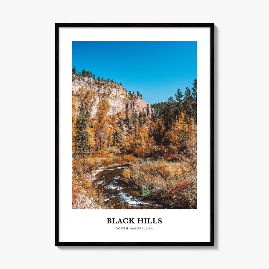 Black Hills Classic Poster, framed poster mockup