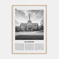 Blackburn Poster Natural Wood / 8x12 in Nbourhood Travel B&W Poster