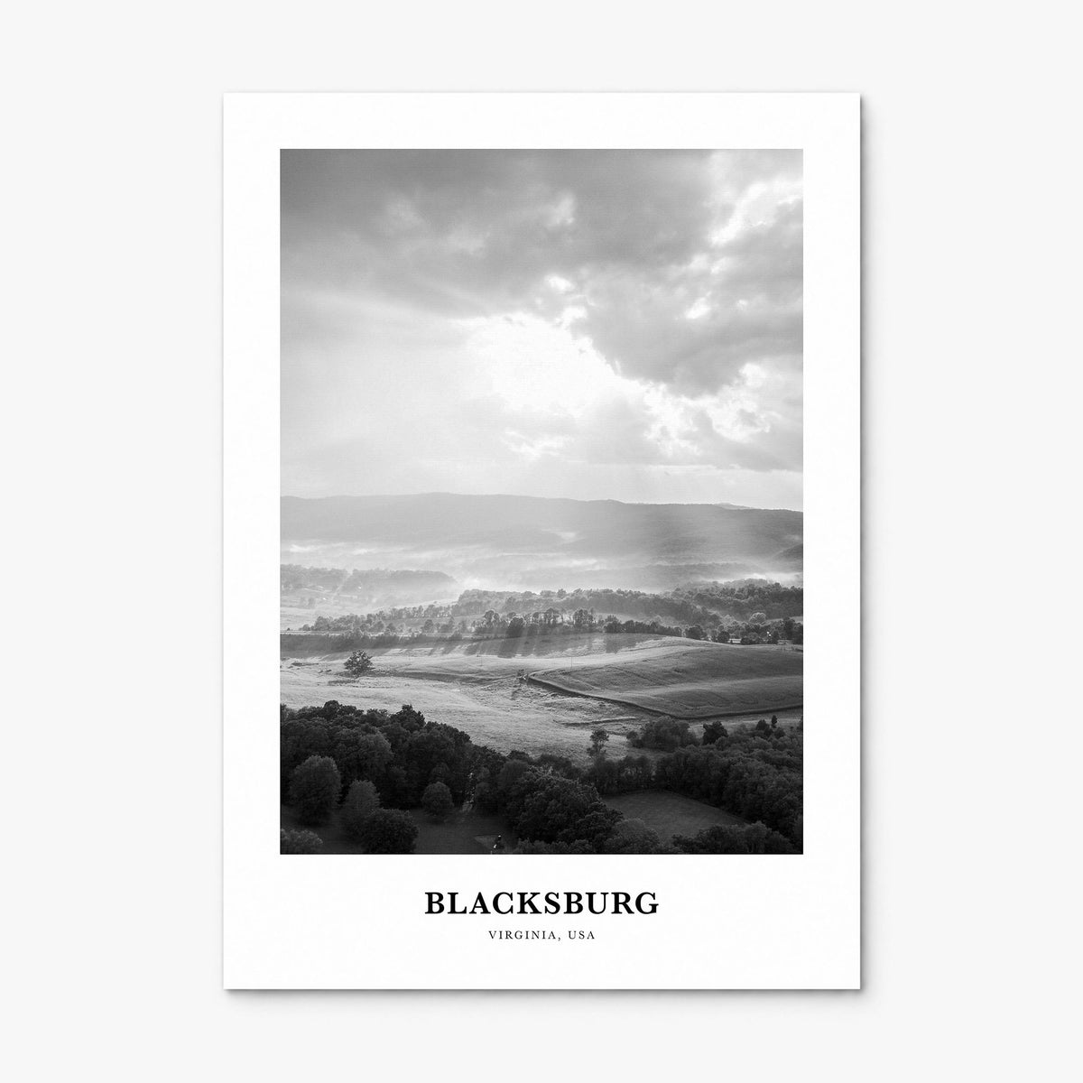 Blacksburg Classic Poster, print only (unframed)