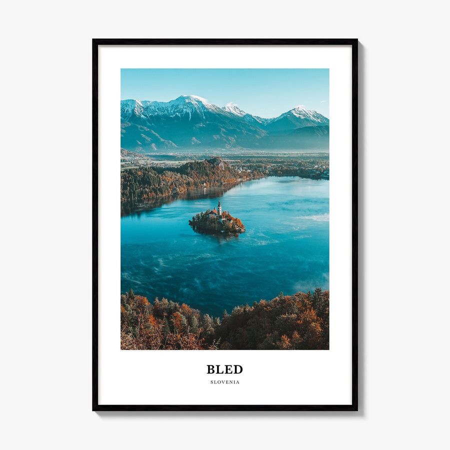 Bled Classic Poster, framed poster mockup