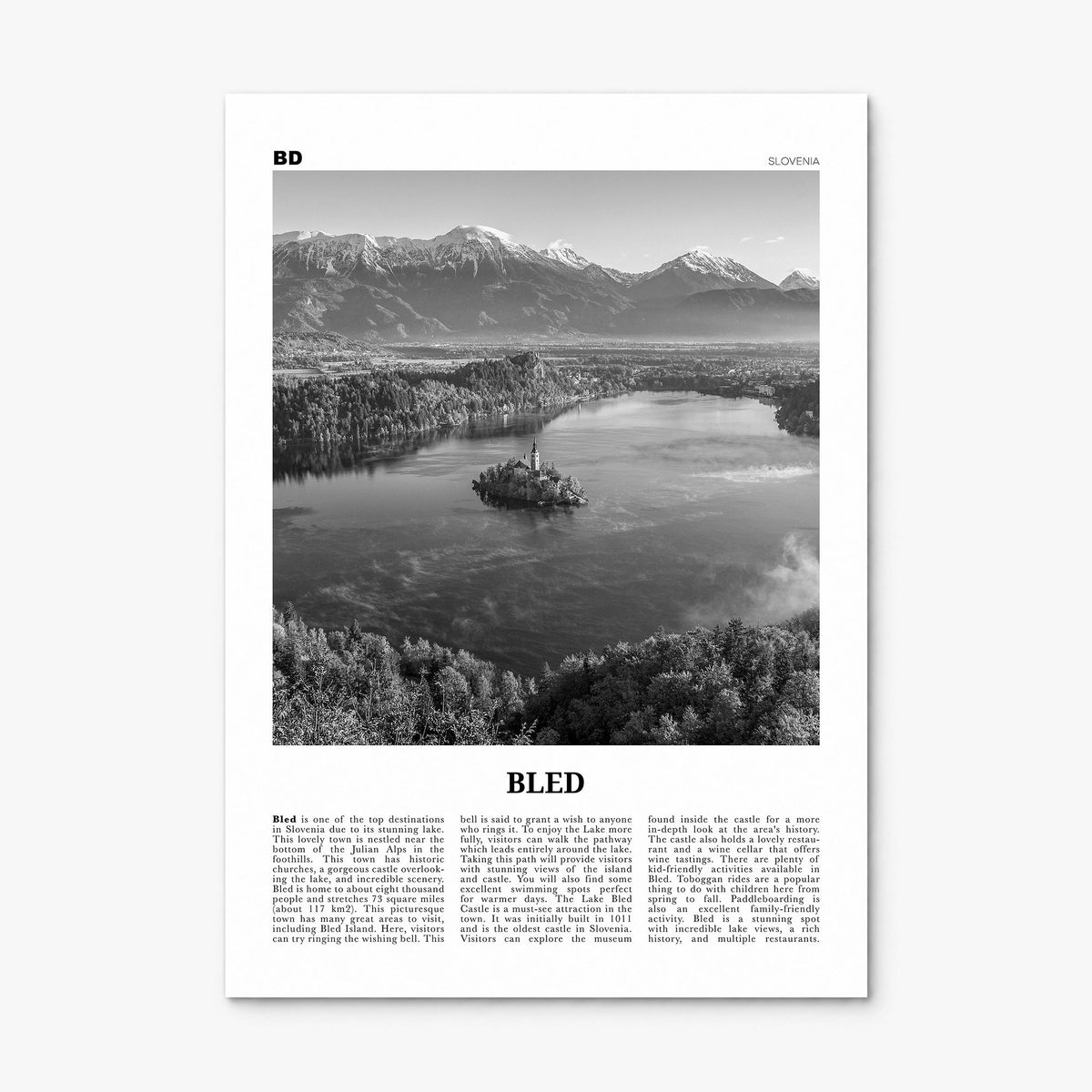 Bled Newspaper Poster, print only (unframed)
