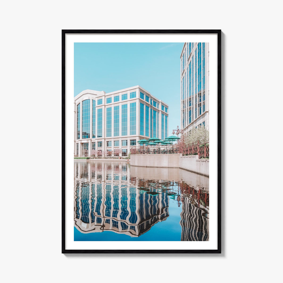 Bloomington no. 2 colorful photo poster of Indiana, USA – vertical wall art, unframed print shown in interior mockup