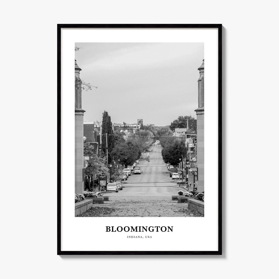 Bloomington Classic Poster, framed poster mockup