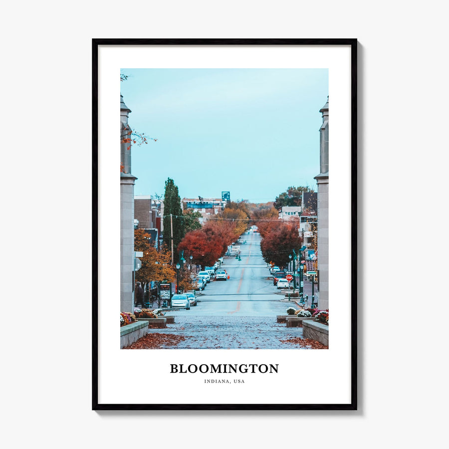 Bloomington Classic Poster, framed poster mockup